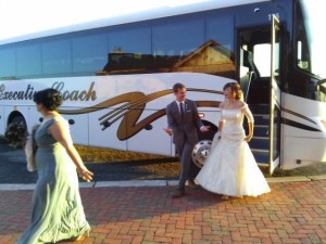 wedding shuttle bus